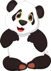 Obraz premium cute panda cartoon