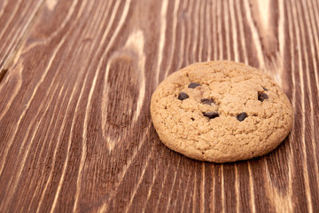 oat cookies on wooden table