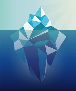iceberg graphic illustration