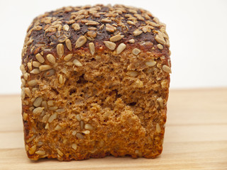 whole grain spelt bread with sunflower seeds