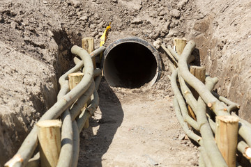 waste water trench