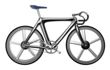 Fototapeta premium Bicycle isolated on white background