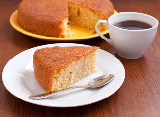 Lemon tasty homemade cake