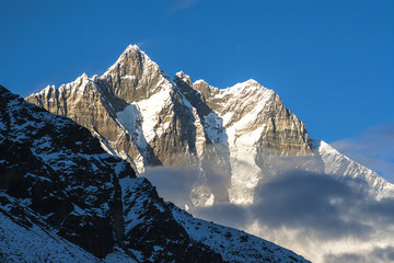 uitzicht op de Lhotse