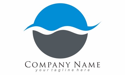 Water swimming Logo vector