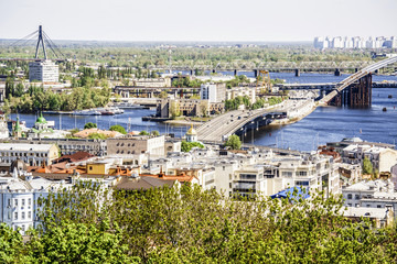 Kiev, Podolsk district, and the Dnipro River