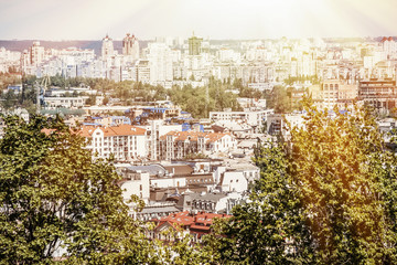 Obraz premium Kiev, Andrew's descent, a top view