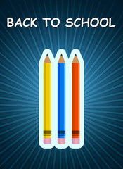 Vector Back ground for Back to School.
