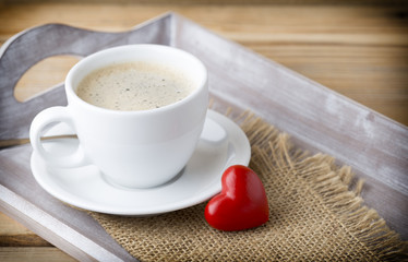 Coffee and macaroons.