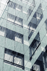Business center in abstract style