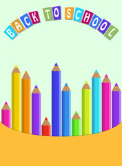 Vector Back ground for Back to School.