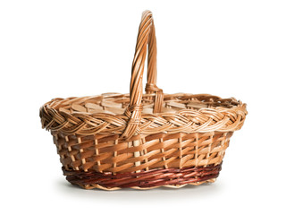 Basket wattled from rods