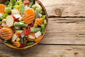 Frozen vegetables.