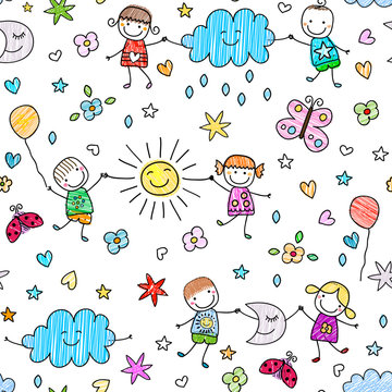 seamless pattern for kids