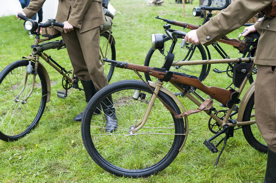 Old military bicycle