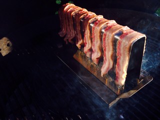 bacon on grill