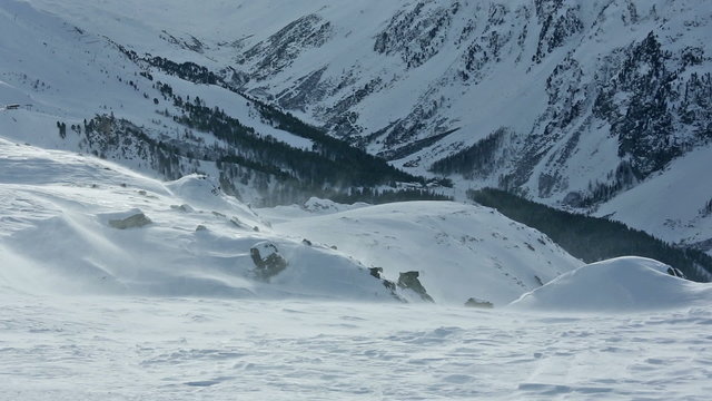 Silvretta Alps winter view (Austria).
