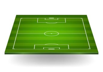 Striped soccer field © gomolach