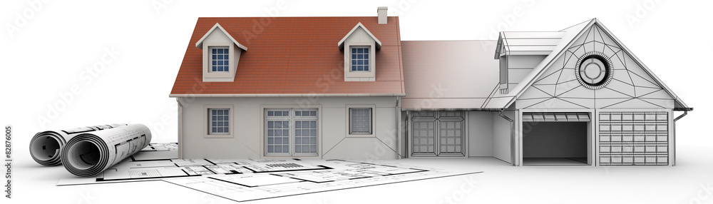 Aufkleber home architecture project completion