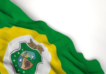 Ceara state 3d corner flag