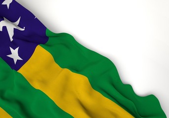 Sergipe state 3d corner flag
