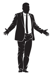 Man proclaiming speech