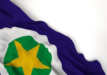 Mato Grosso state 3d corner flag