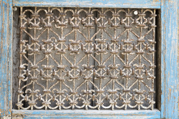 Weathered Blue Shutter
