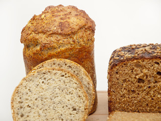 various spelt breads