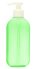 Closed Cosmetic Or Hygiene Plastic Bottle Of Gel, Liquid Soap