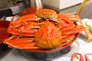 Snow King Crab was steaming very delicious