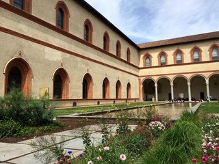 Fototapeta premium Milano, il Castello Sforzesco - La Corte Ducale