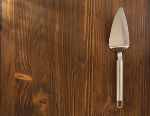 cake server on wood