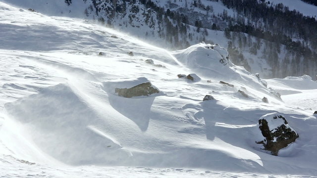 Silvretta Alps winter view (Austria).
