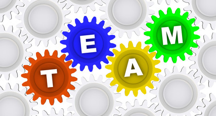 Team. Word on gears