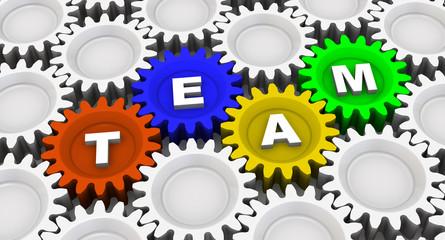 Team. Word on gears