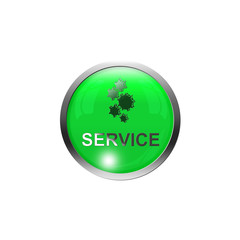 Button Grün - Service