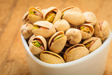 Roasted pistachio nuts seed with shell