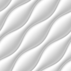 White seamless wavy background