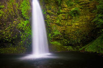 Fototapeta na wymiar Horsetail Falls, in the Columbia River Gorge, Oregon.