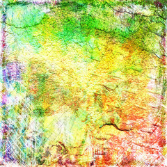 shabby paint and plaster cracks