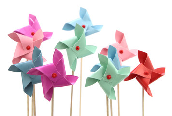 colorful pinwheels
