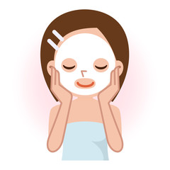 美容 パック 女性