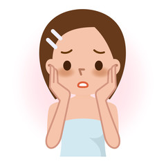 美容 くすみ 女性