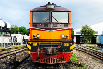 Fototapeta premium Close up Locomotive