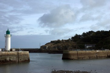 Obraz premium Lighthouse in port France