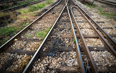 Fototapeta premium Double Railroad