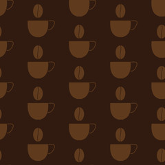 Background with coffee cups