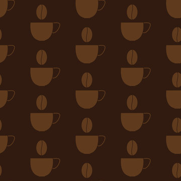 Background with coffee cups