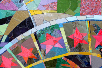 New York / Mosaïque dans Harlem (détail)